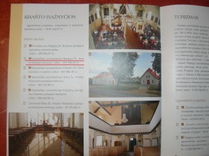 Priešrinkiminiame žurnale valdžia nepamiršo pasigirti suremontuota Ropkojų bažnyčia