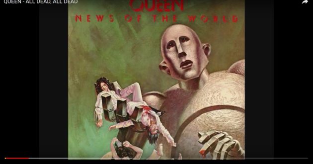 Muzikos grupė Queen paviešino naują dainą All Dead , All Dead, kurią atlieka F.Merkuris
