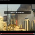 Čečėnijos sostinėje sudegė dangoraižis(video)