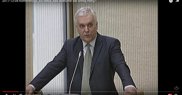 Profesorius Alvydas Jokūbaitis:  pagerbkime tylos minute konservatorių partiją(video)