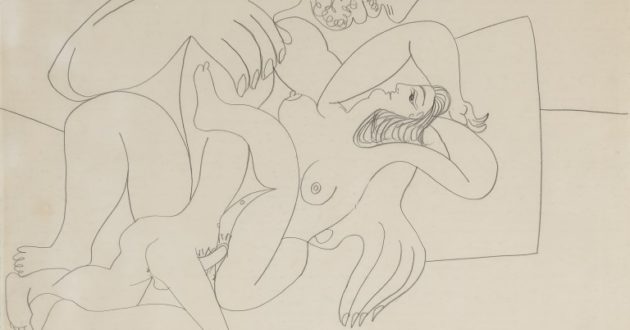 Picasso erotinis eskizas aukcione parduodamas už pusę milijono svarų sterlingų